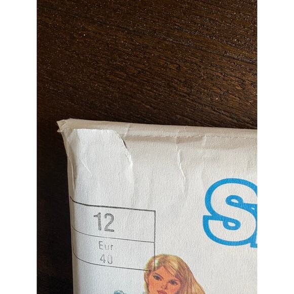 Simplicity 6626 VTG Uncut Sewing Pattern Size 12 Nightgown Pajamas and Robe 80s - Picture 7 of 7